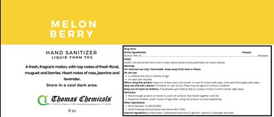 Melonberry 8oz Label